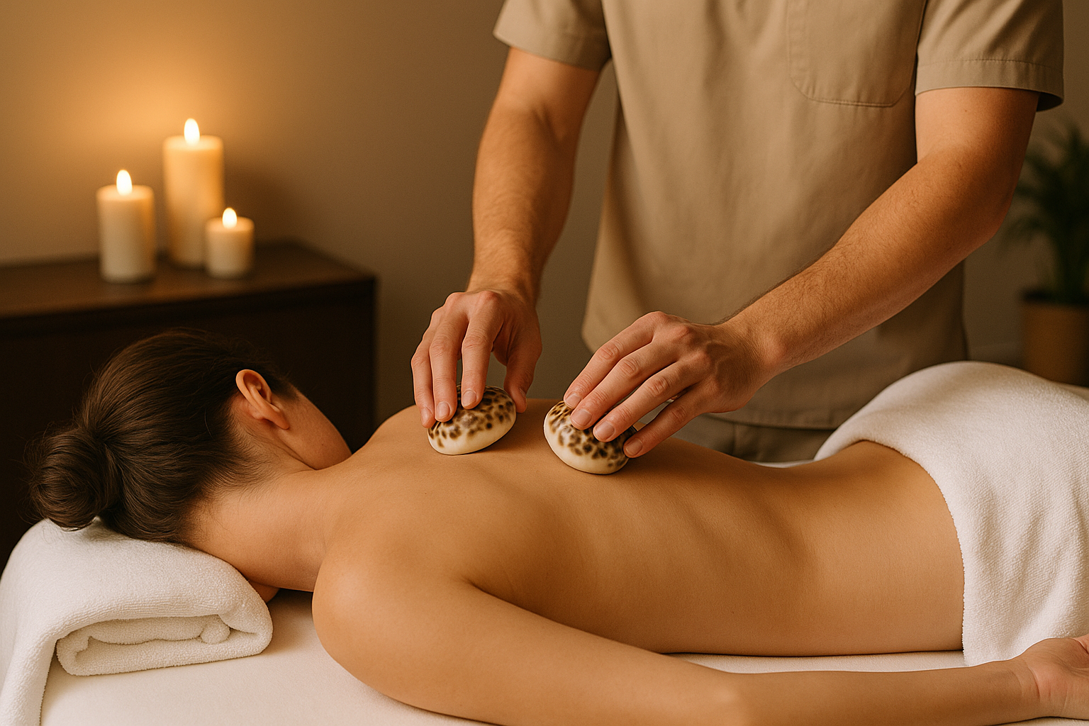 Massage aux Coquillages chauds